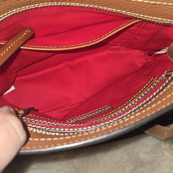 Dooney & Bourke Tan and Red Women's Bag - Picture 6 of 6